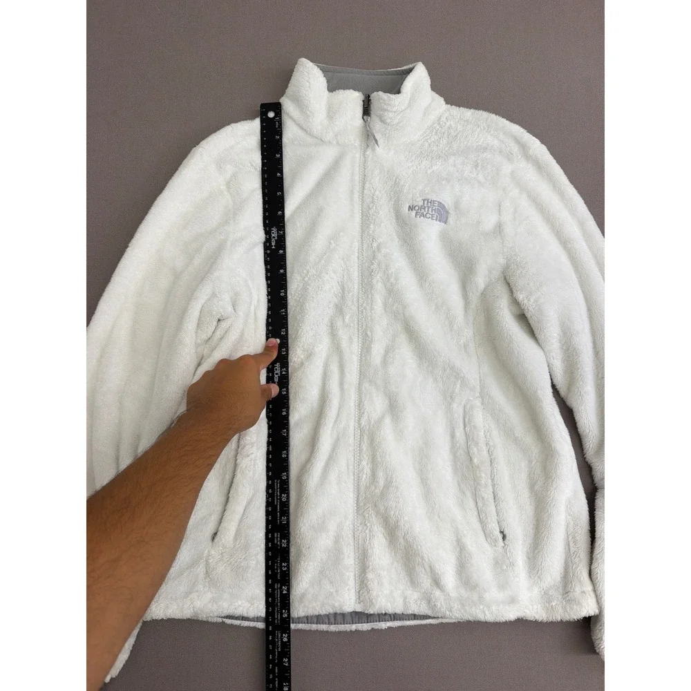 The North Face Osito White Full Zip High Pile Fleece Jacket Womens Large L